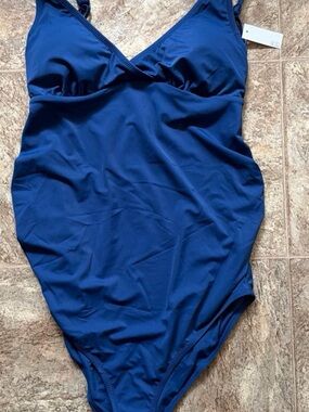 Maternity one Piece Swimsuit - Navy Blue